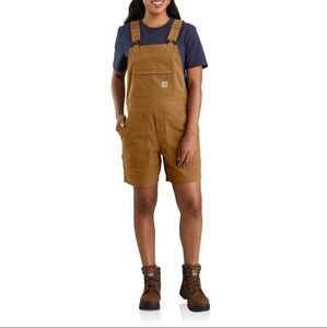 Carhartt Rugged Flex Women’s Shortalls XXL NWT | Brown Utility Workwear